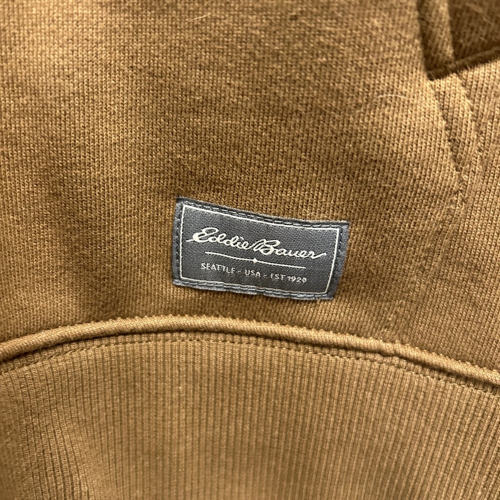 Eddie Bauer Caramel Zip Up Hoodie size Large - Picture 2 of 4
